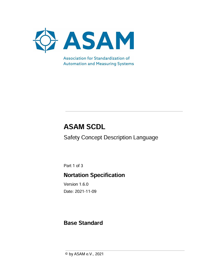 ASAM SCDL 1.6.0